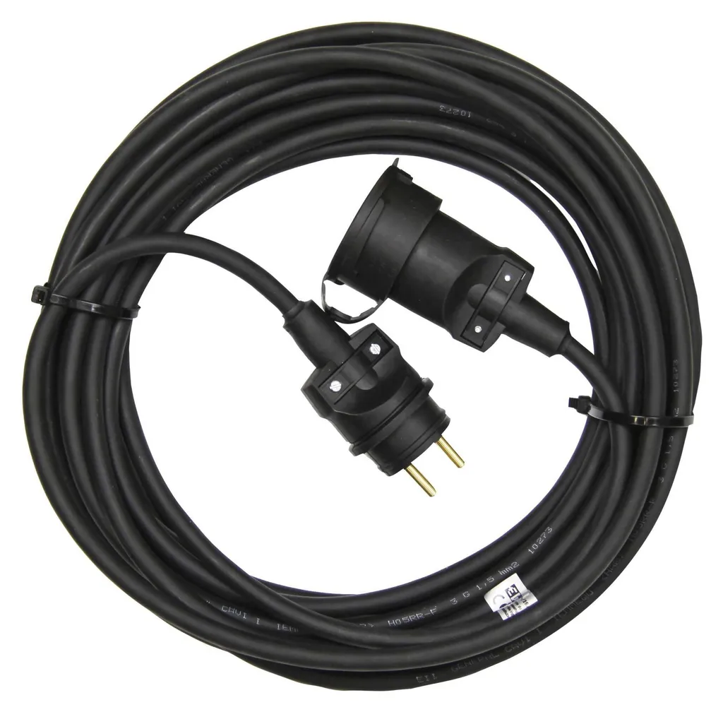 EMOS Prolunga Esterno 30m Gomma IP44 | Cavo Professionale 1.5mm2