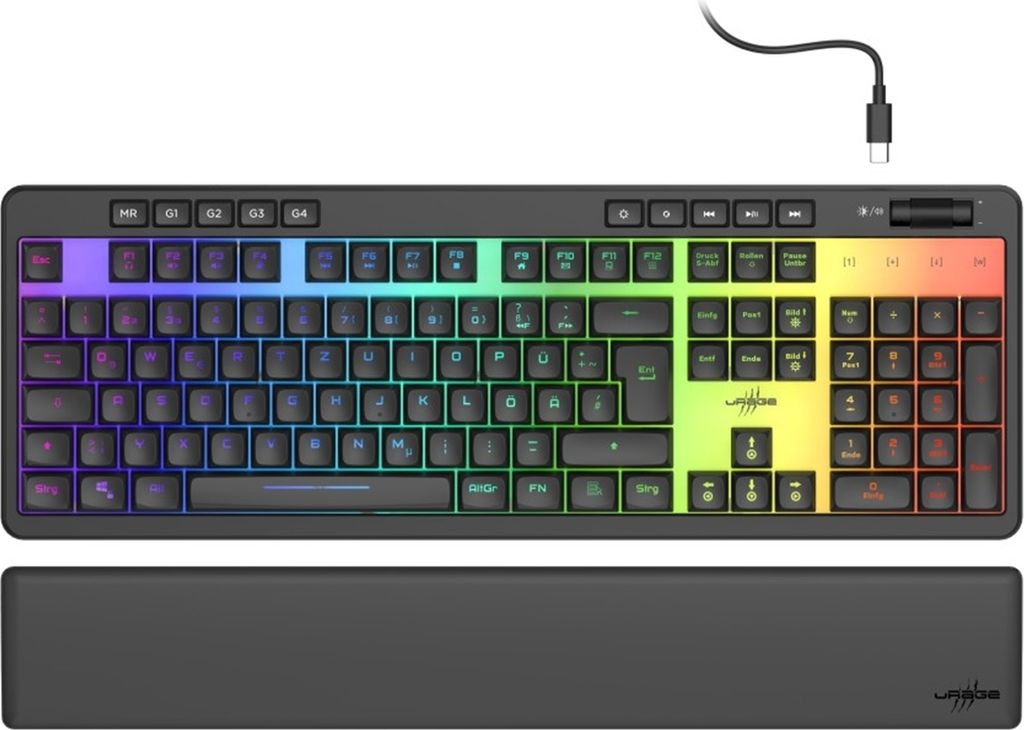 uRage Gaming-Tastatur Exodus 515 Illuminated, Schwarz Produktbild 