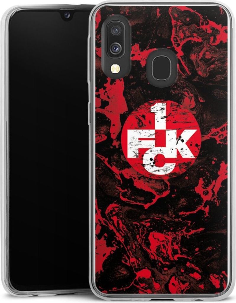 DeinDesign Slim Hülle für Samsung Galaxy A40 Silikon Case Ultra Dünn Handyhülle 1. FC Kaiserslautern 1. FCK Logo