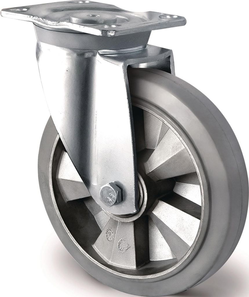 Tecwerk Schwerlastlenkrolle Lenkrolle Elastikgummi 135 mm 110 mm - 1 Stk.