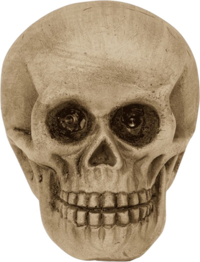 Leuchtender Totenkopf LED Dekofigur