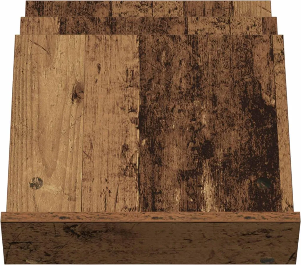 vidaXL Portariviste con scaffale in legno di recupero 53 x 40 x 28,5 cm Materiale a base di legno - 5
