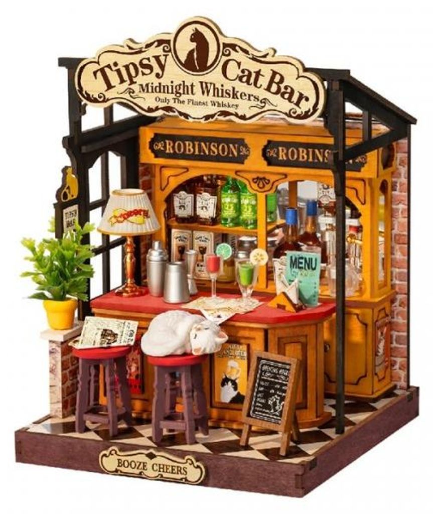 3D-Puzzle, Minicasuta Tipsy Cat Bar, RoLife, 136 Teile Produktbild 
