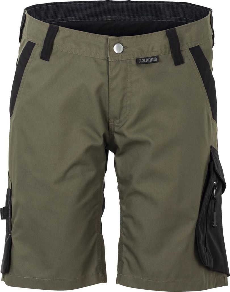 Größe S Planam Norit Damen Shorts oliv schwarz Modell 6465