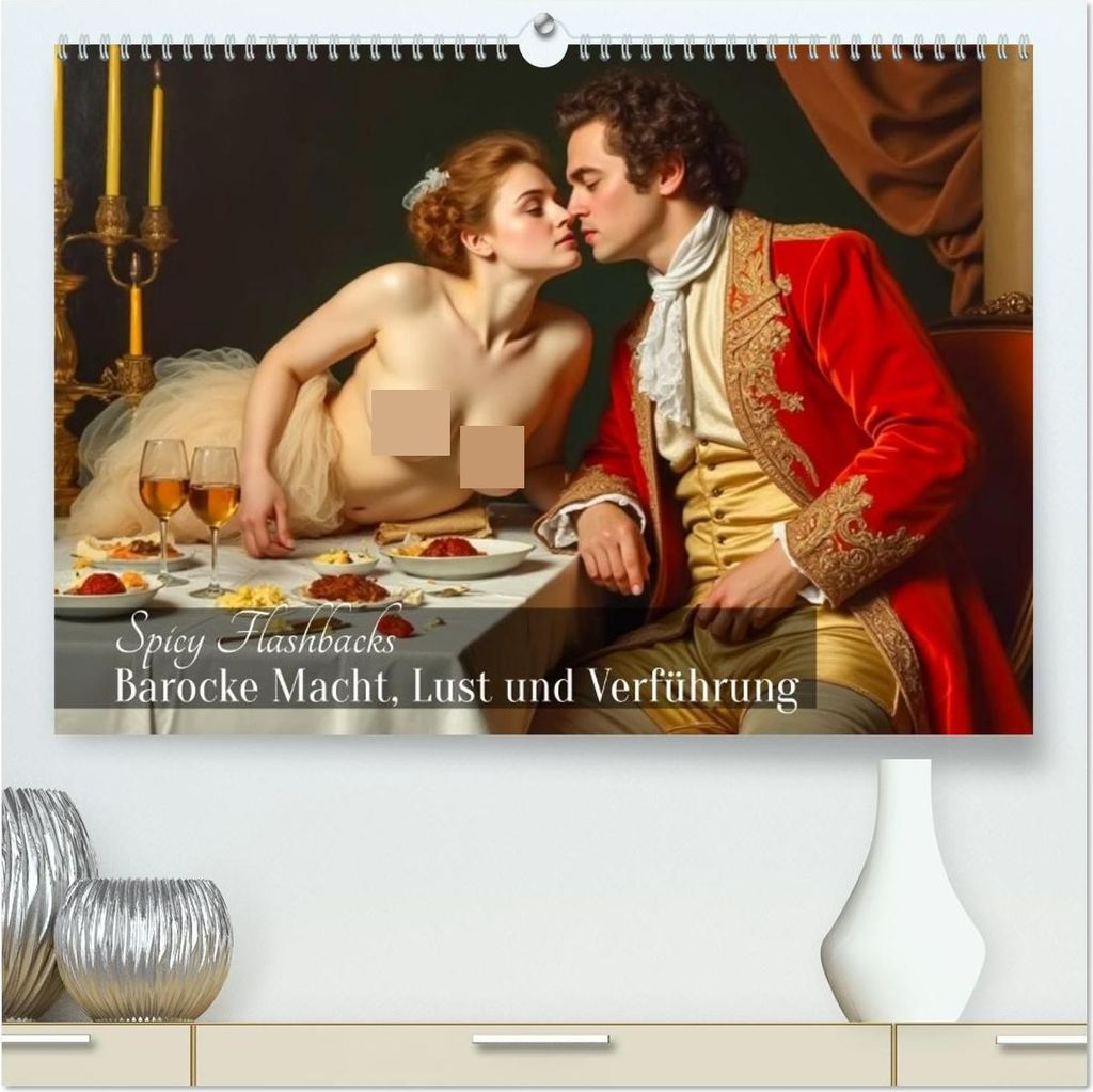 Spicy Flashbacks - Barocke Macht, Lust und Verführung (hochwertiger Premium Wandkalender 2026 DIN A2 quer), Kunstdruck in Hochglanz
