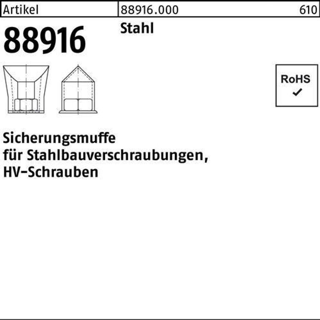 Reyher Sicherungsmuffen für HV-Schr. M 30 (5 Stück)