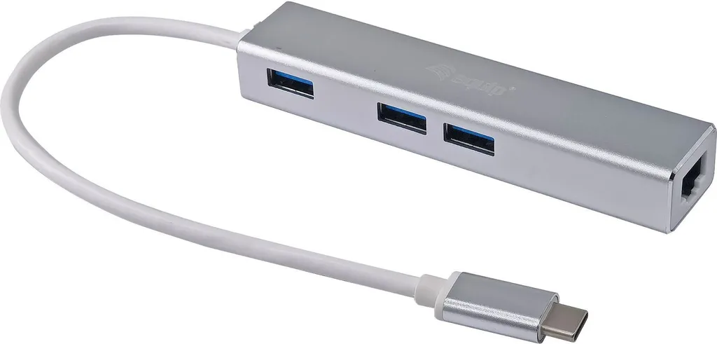 Adaptateur Réseau USB-C pour Télétravail avec 3 Ports USB 3.0 Pratiques