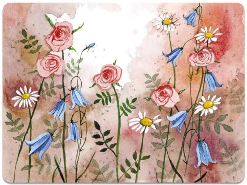 Telleruntersetzer MT62 „Blumenwiese“ – Alex Clark