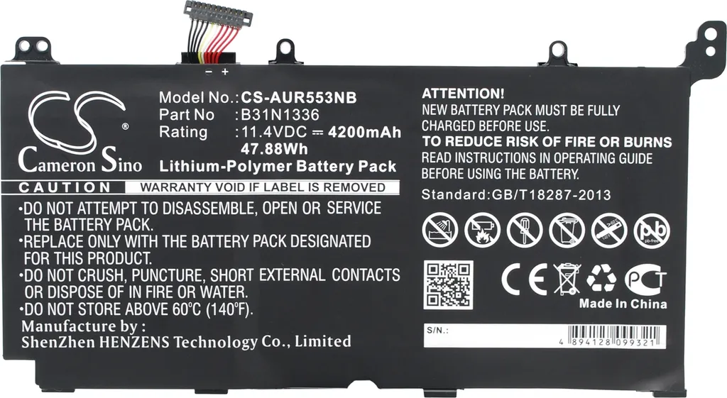 Batteria Nuova per Asus K551LN K551LA A551LN - Qualità TECHTEK 48Wh