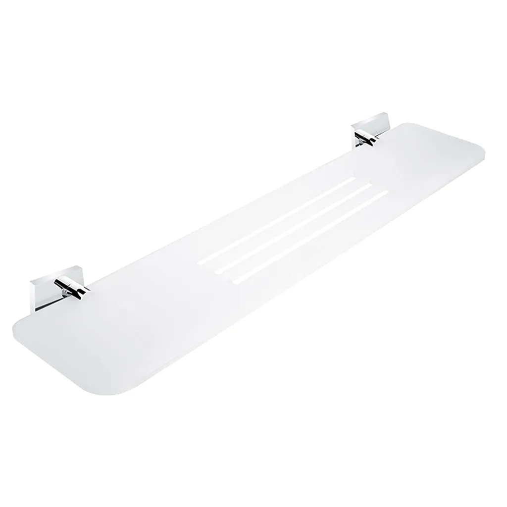Nimco Keira Tablette IXI 60cm en Plexiglas Mat et Chrome KE X360-26