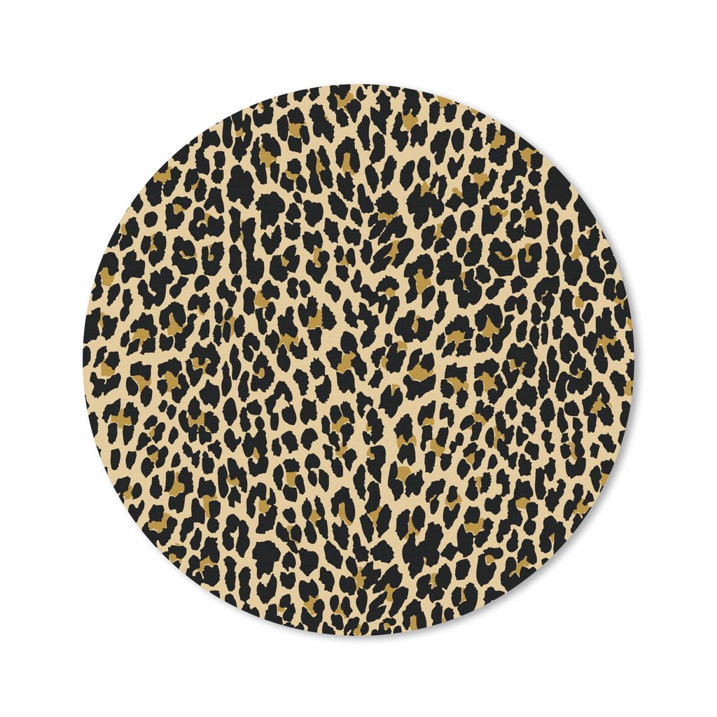 MuchoWow Mauspad Mousepad Panther Druck - Muster - Tiere 50x50 cm - Mousepads - Maus Mat - Pad - Mausunterlage - Vinyl
