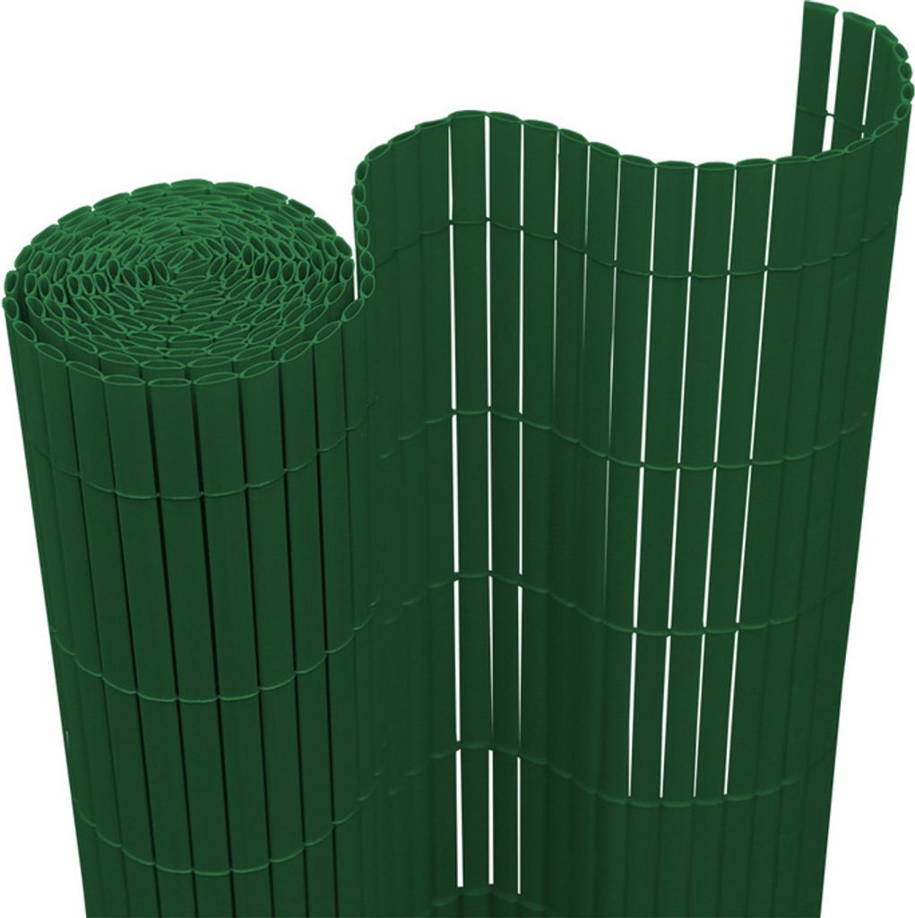 Hengda PVC Sichtschutzmatte Sichtschutzzaun Sichtschutz für Zaun Balkon Windschutz Grün 160x700cm