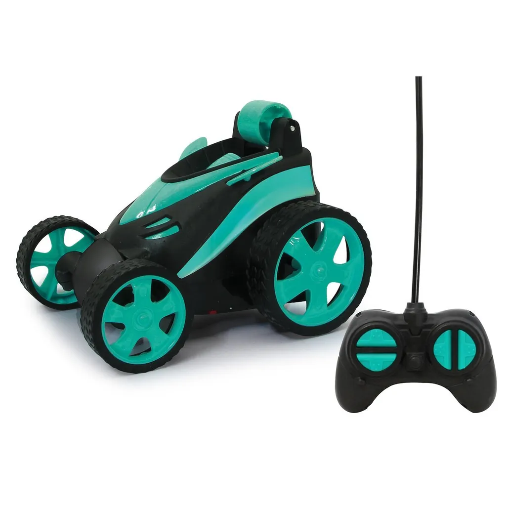 Voiture télécommandée de cascade GrenadeX 1:24 turquoise tout-terrain