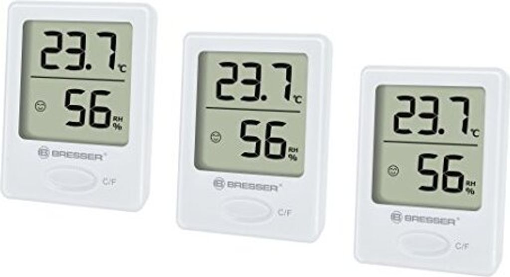 Set di 3 indicatori Bresser Temeo Hygro bianco Immagine del prodotto 