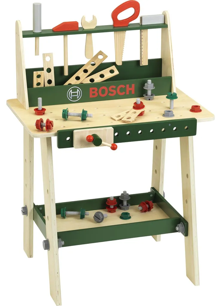 Klein Toys Bosch Atelier de bricolage en bois - 16 pièces multicolore