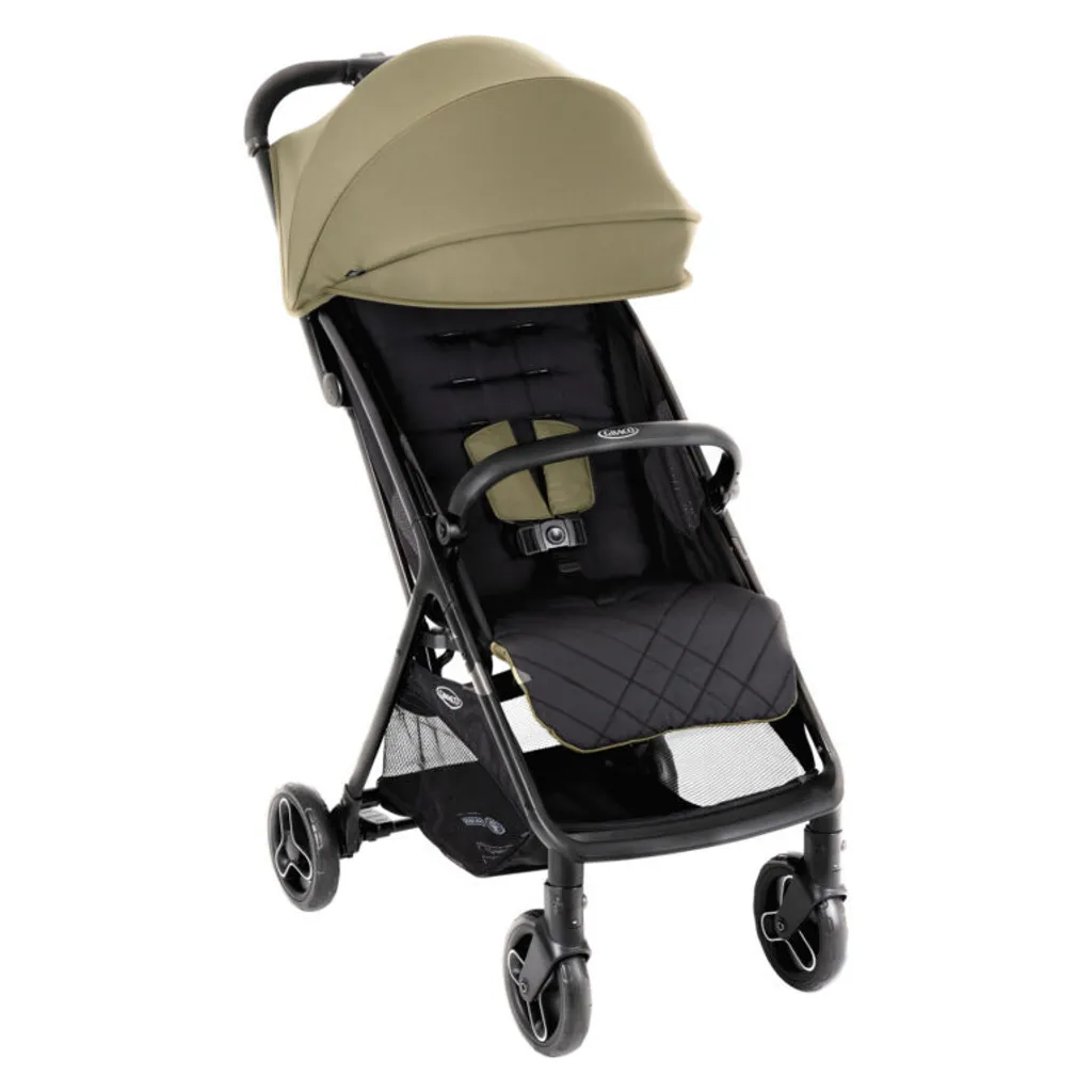 Graco Myavo Poussette légère pliable avec roues fixes Noir et Olive