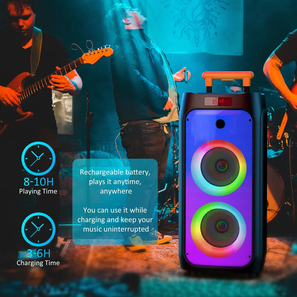 Machine à karaoké T8 : fini les câbles avec le son surround et micros sans fil