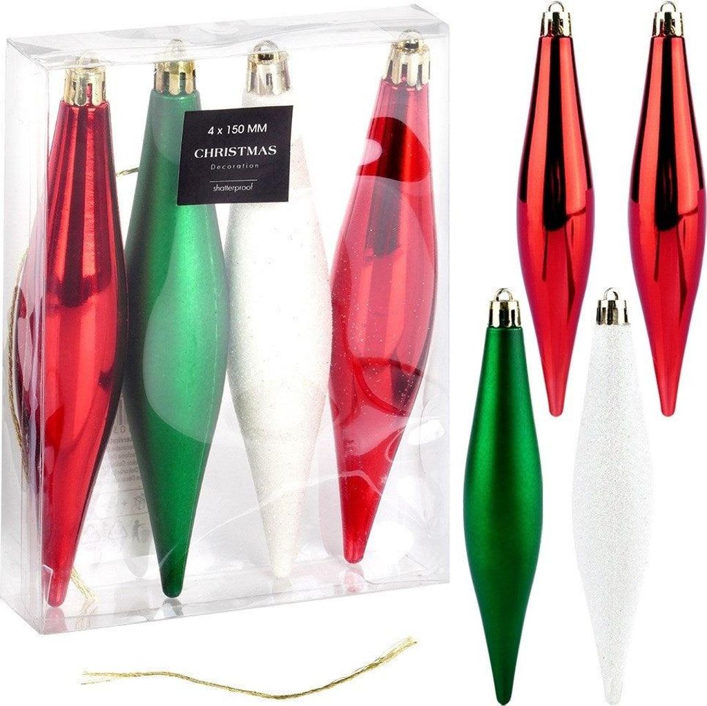 Vilde | Boules de Noël - lot de 4 - Design hivernal - Image du produit 