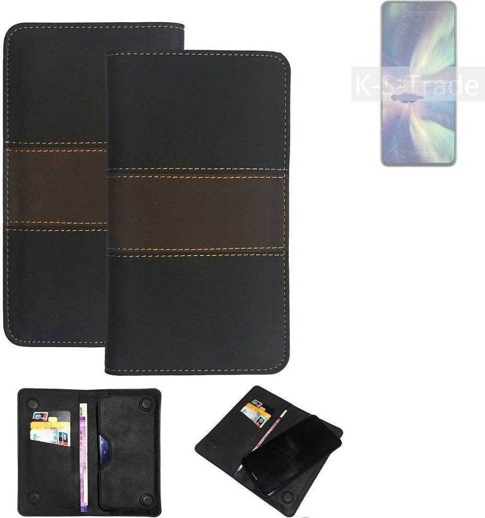 K-S-Trade Hülle Handyhülle kompatibel mit ZTE Blade V40s Schutzhülle Walletcase Bookstyle Tasche Schutz Case Handytasche Wallet Cover Kunstleder