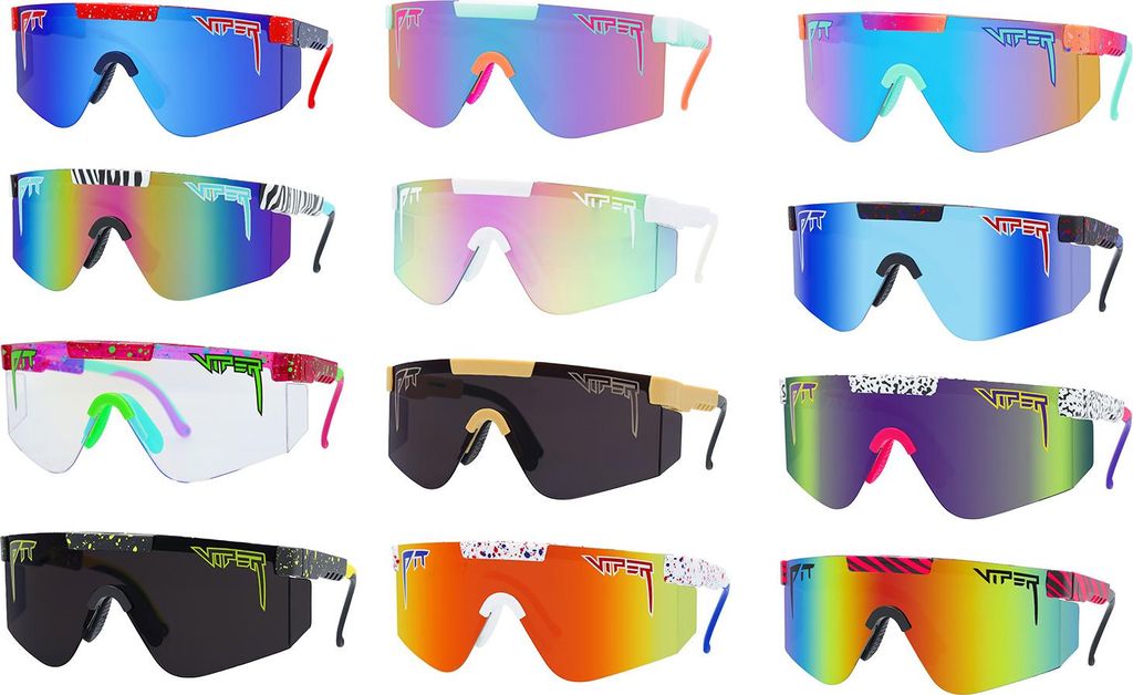 Pit Viper Sonnenbrille The 2000s , Basketball Team - Blau Rot