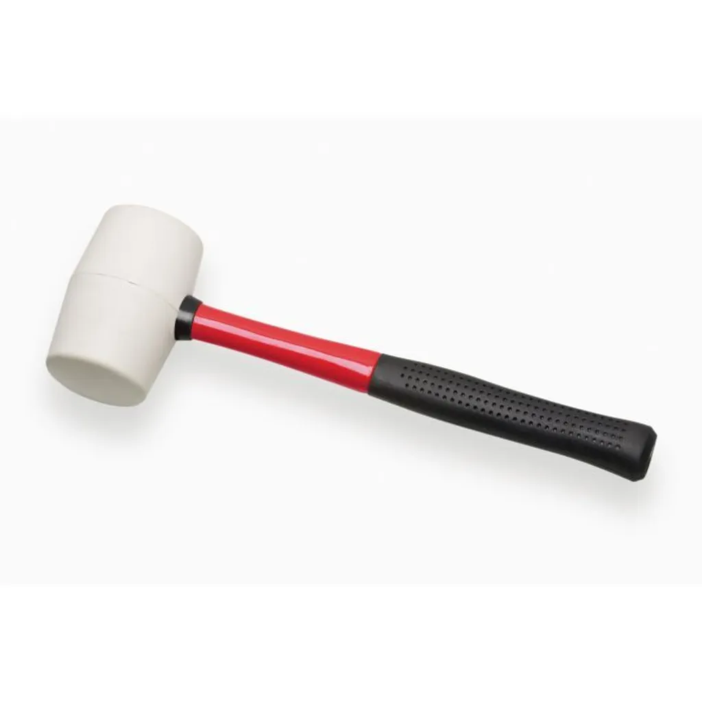 Maillet en caoutchouc noir 460 g manche ergonomique fibre de verre TPR