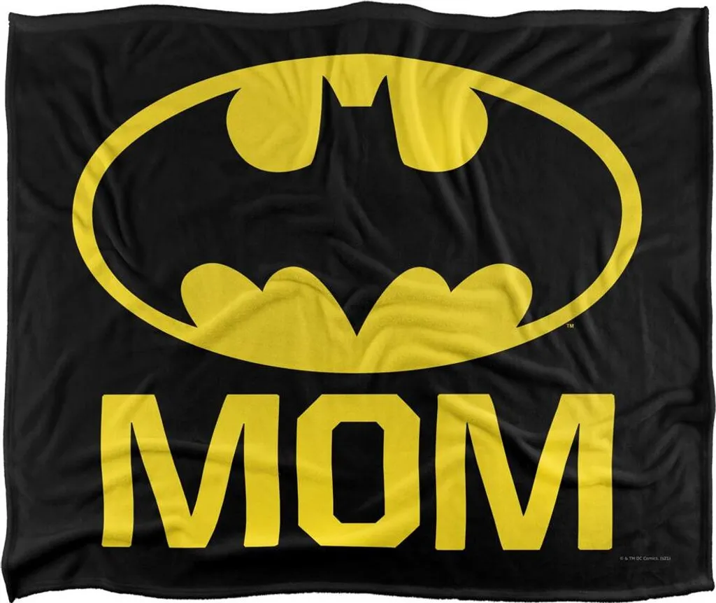 Batman Couverture Mom Logo TV18647 Plaid Douillet Taille Unique Coloré