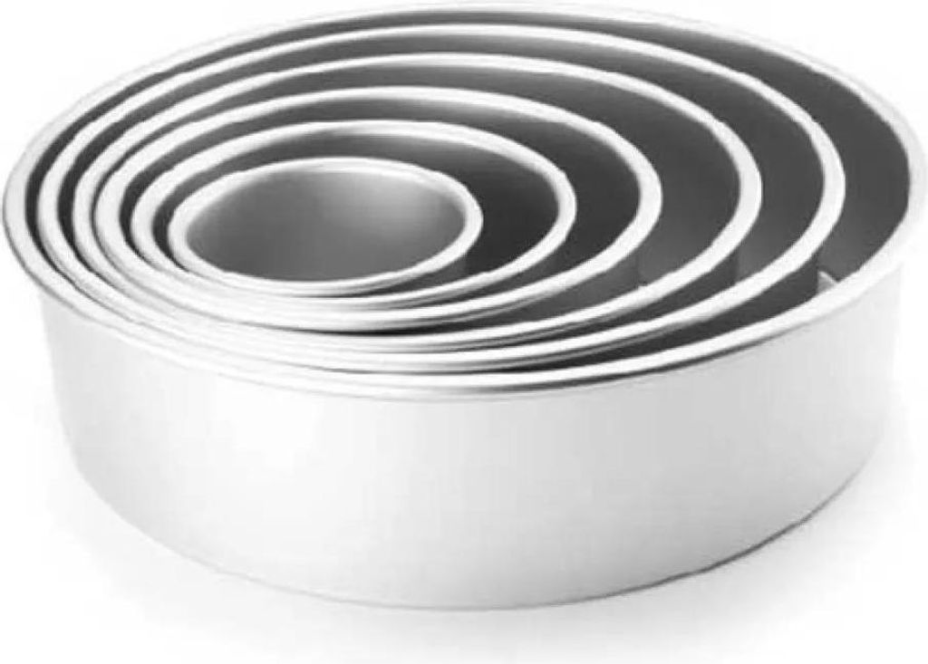 Ibili Extra Hohe Gerade Runde Form 25x10 Cm Silber Silber One Size