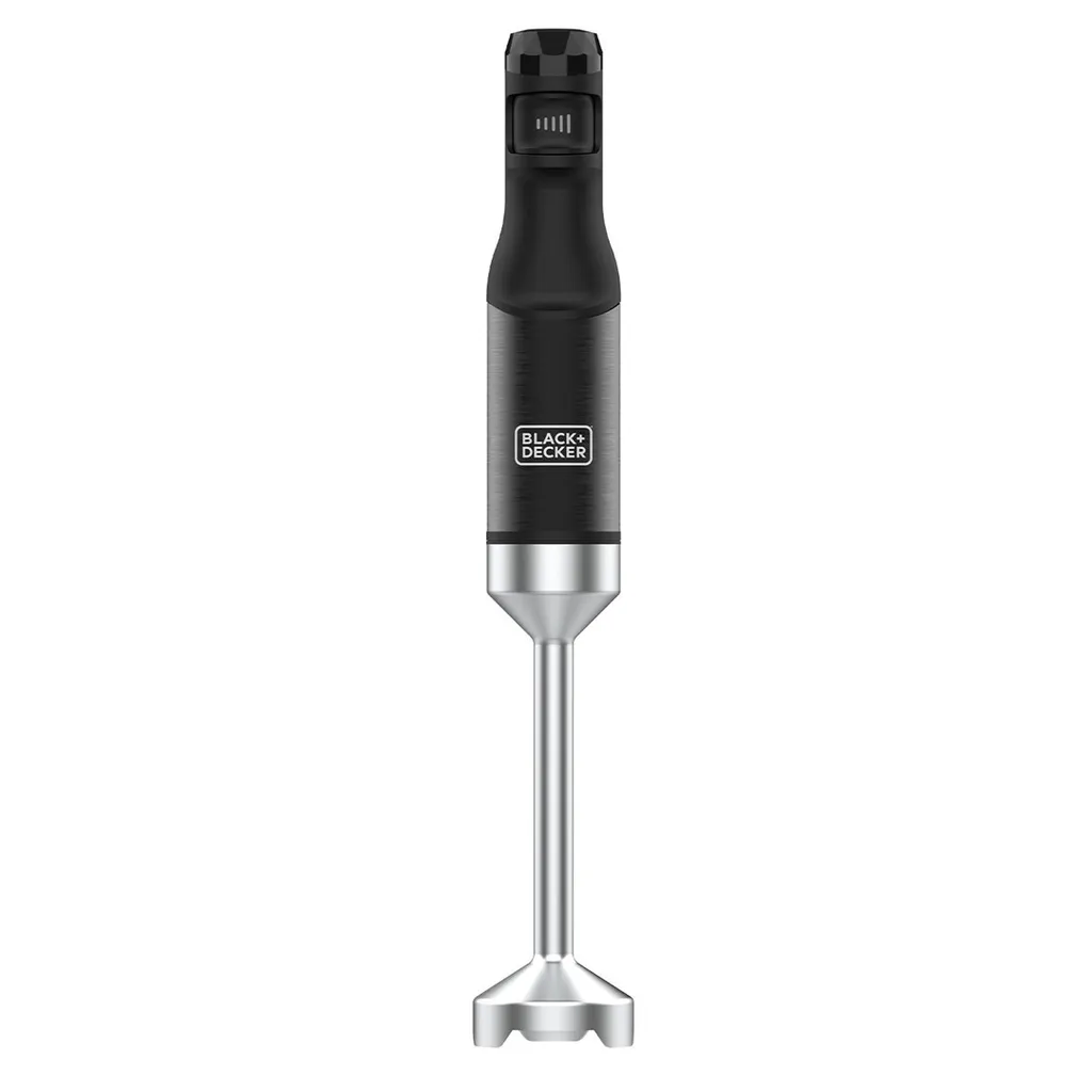 Mixeur plongeant 1500W robuste BLACK+DECKER avec variateur de vitesse