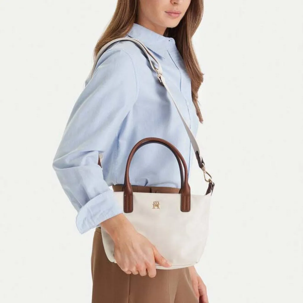 Sac à Main Beige Tommy Hilfiger Popette pour Sortie et Bureau - Chic - 4