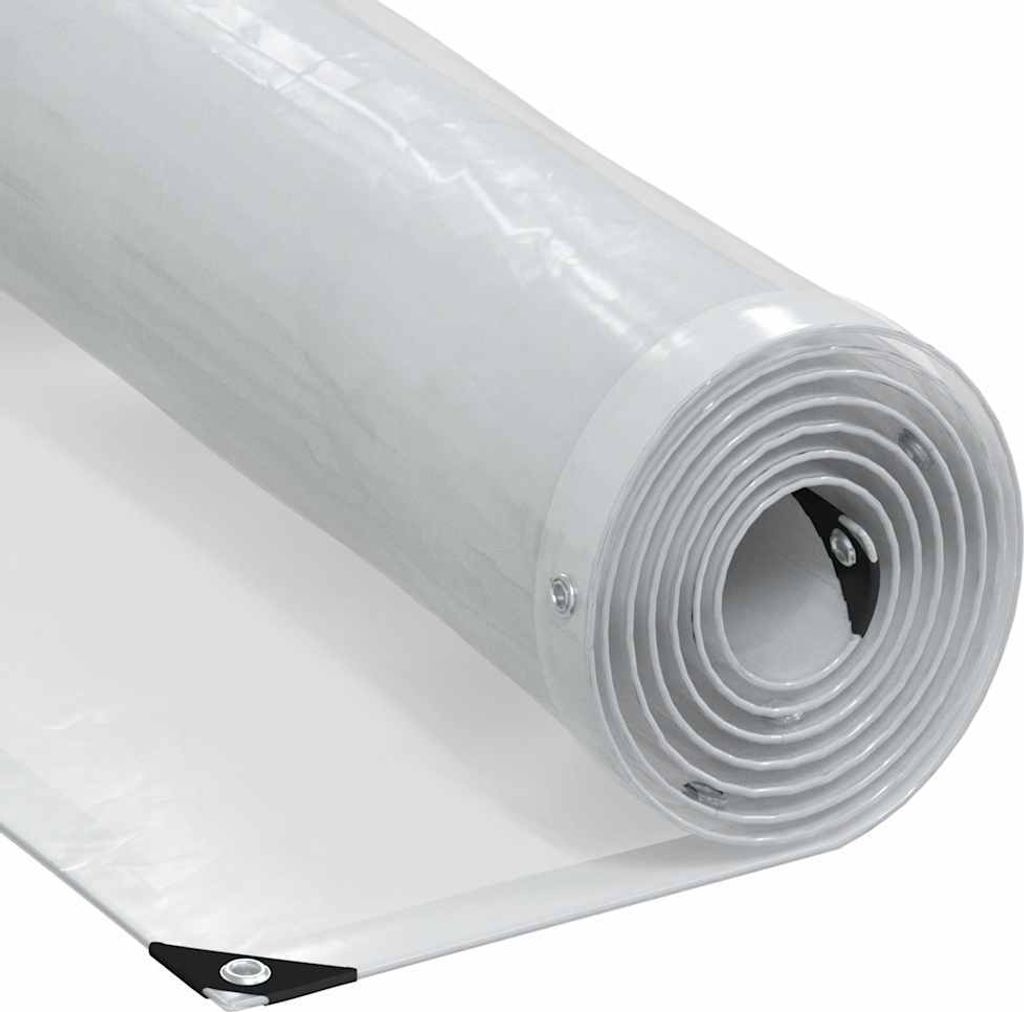 Transparente Plane mit Ösen 5x12 m Polyethylen