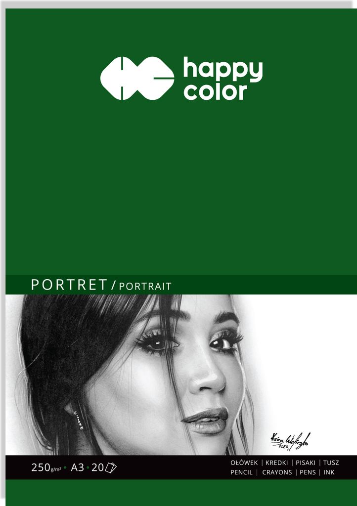 Hochformat Skizzenblock A3 250g 20 Blatt Happy Color Produktbild 