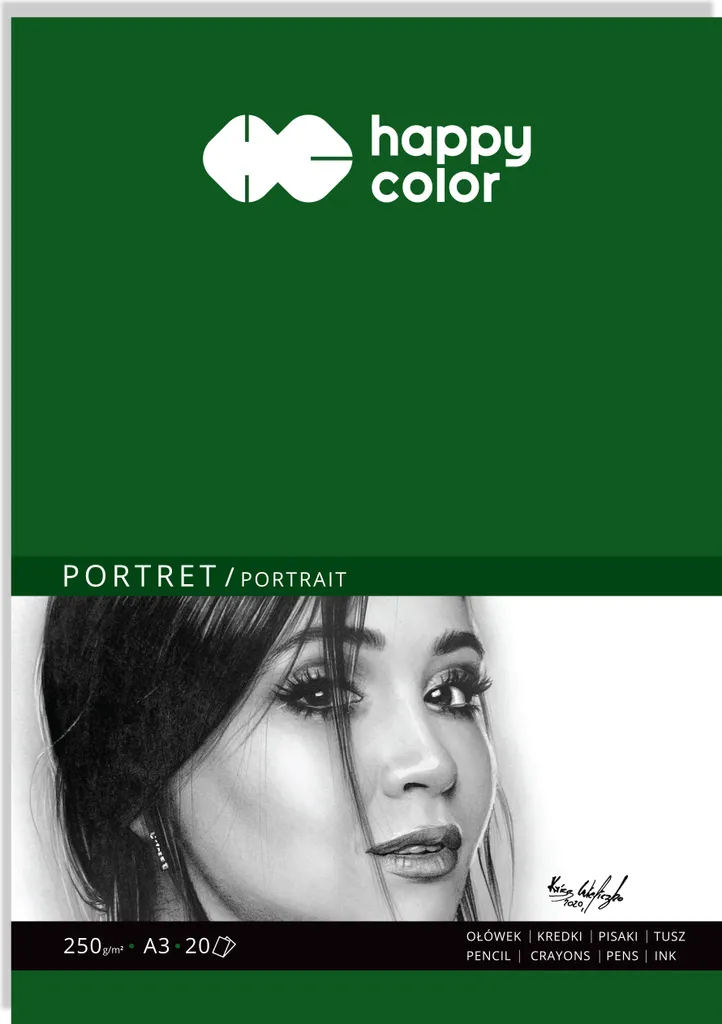 Album Disegno A3 Happy Colour 250g | 20 Fogli Carta Bianca Professionale