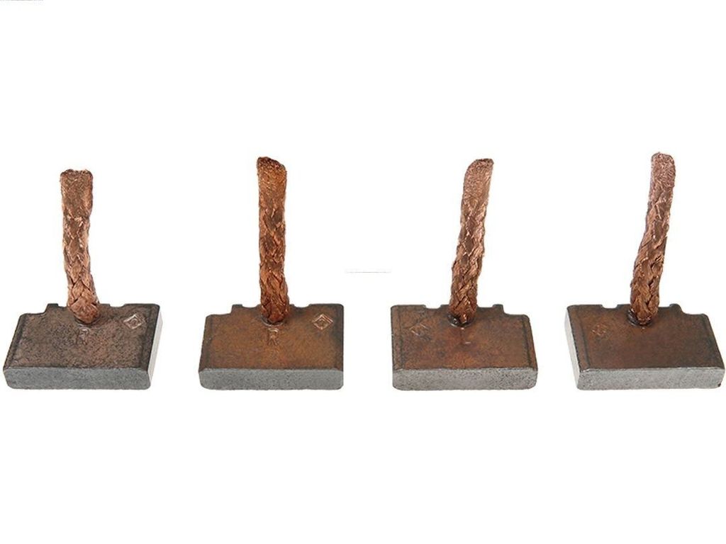 4x AS-PL Anlasser-Kohlebürsten SB0025P 6,30mm 27,70mm 18,00mm