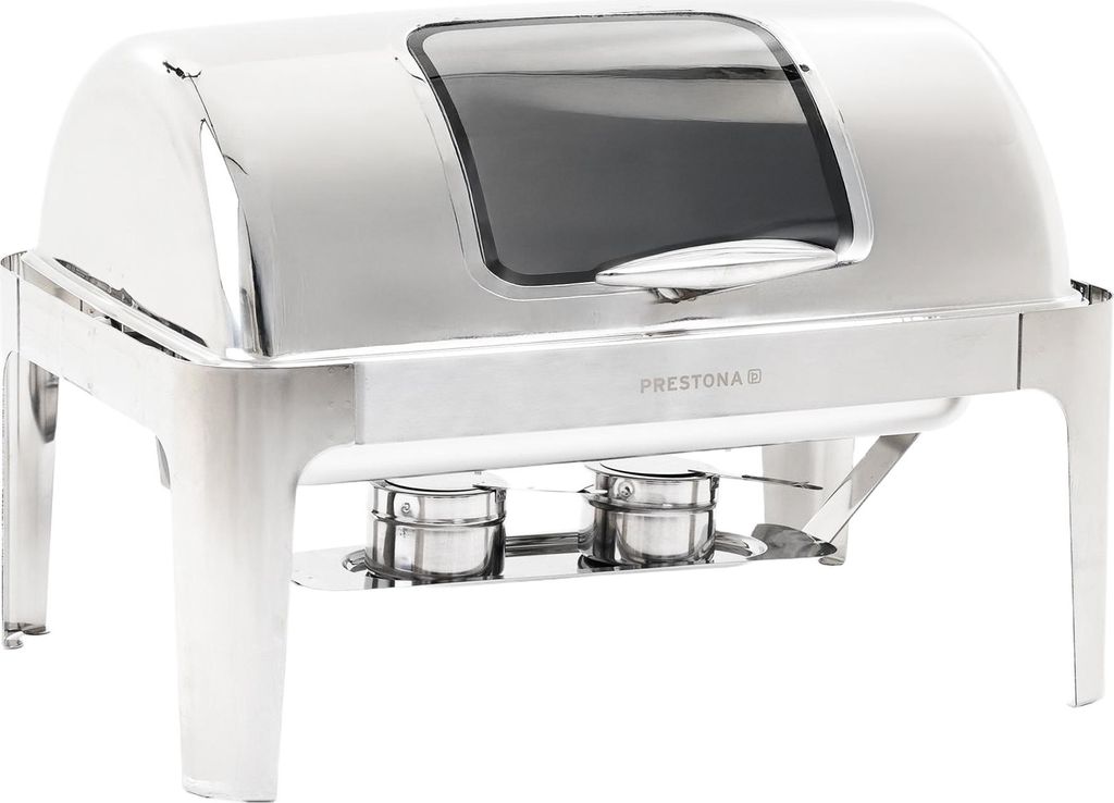 TECHNICA PRESTONA Chafing dish aus Edelstahl 9L – Warmhaltebehälter Robust und pflegeleicht für buffet – Professioneller Speisenwärmer GN 1/...