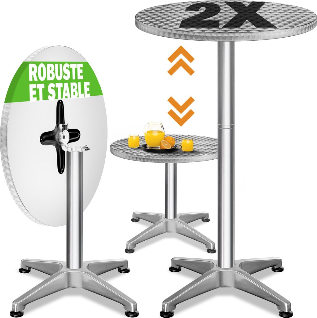 CASARIA® Table Basse Pliante Intérieur Extérieur - Set de 2 Image du produit 
