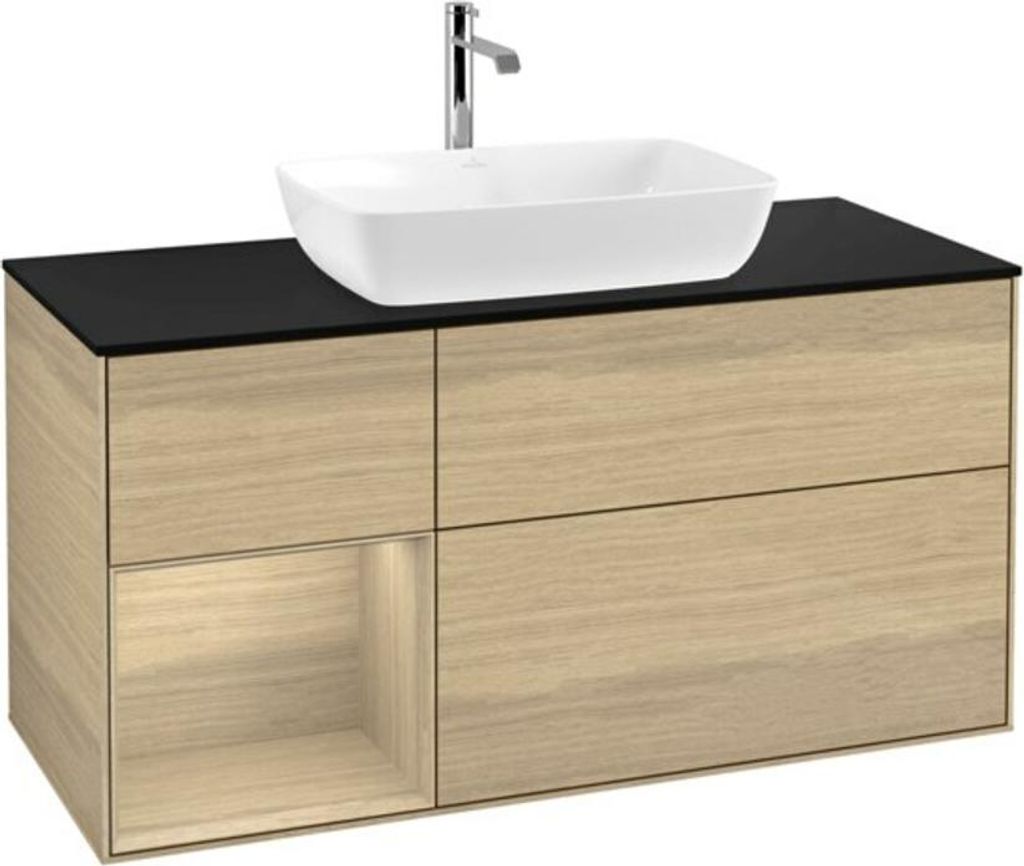V&B Waschtischunterschrank Wandbeleuchtung Finion 120cm, Pl bla m, Reg Oa ven, Oa ven