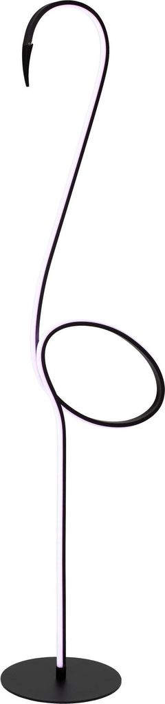Stehlampe LED Aluminium 127.5 cm hoch Schwarz 621 lm Modern