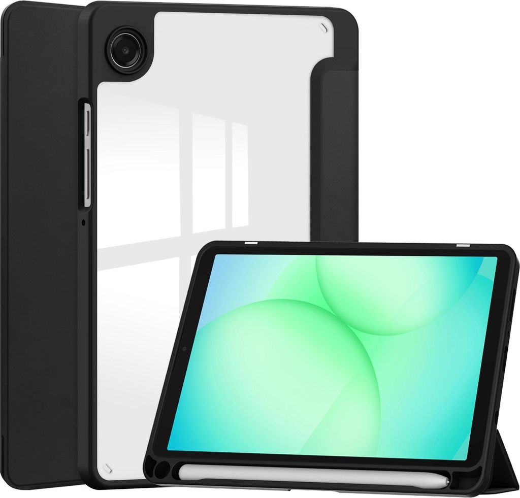 imoshion Trifold Hardcase Klapphülle Samsung Galaxy Tab A11 / A9 8.7 Zoll - Schwarz