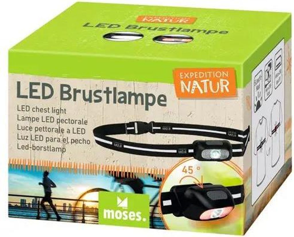 moses Expedition Natur LED-Brustlampe