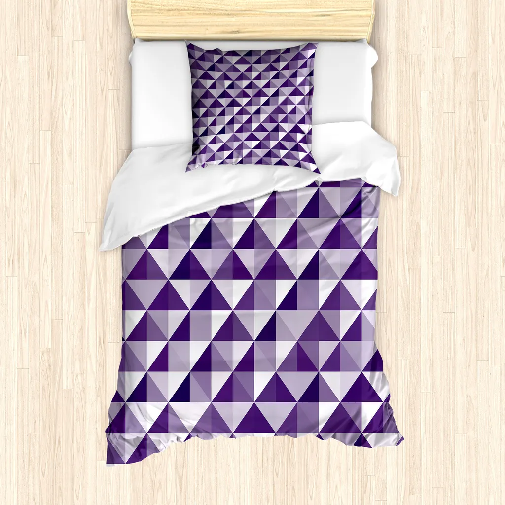 Set Copripiumino Professionale ABAKUHAUS 135x200 Anallergico Viola