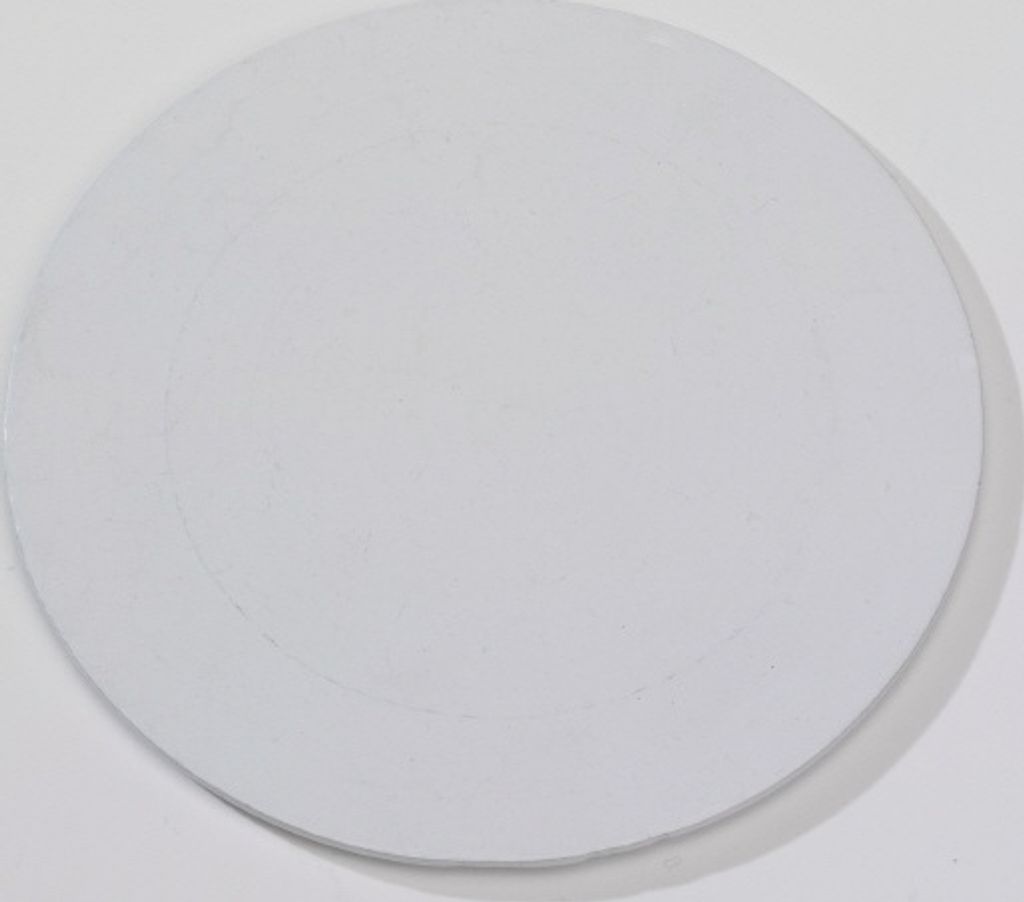 Kerzenteller Flachteller Rund Alu Weiß Ø12 cm ideal für Kerzen, Taufkerzen, Hochzeitskerzen, Trauerkerzen