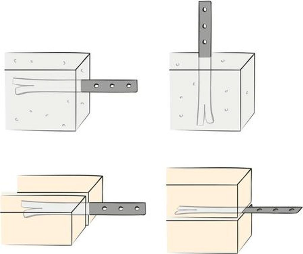 Pfostenlasche 600x30x5 mm feuerverzinkt
