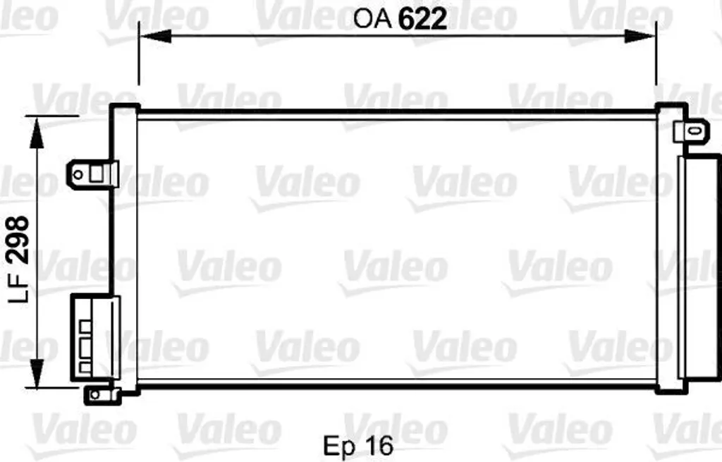 Condenseur Valeo 818192 avec bouteille déshydratante pour Giulietta 940