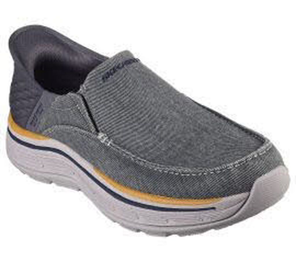 Skechers Herren Slipper REMAXED - FENICK 17066-41, 17066-42, 17066-43, 17066-44, 17066-45, 17066-46 SKE-204839 Grau 41