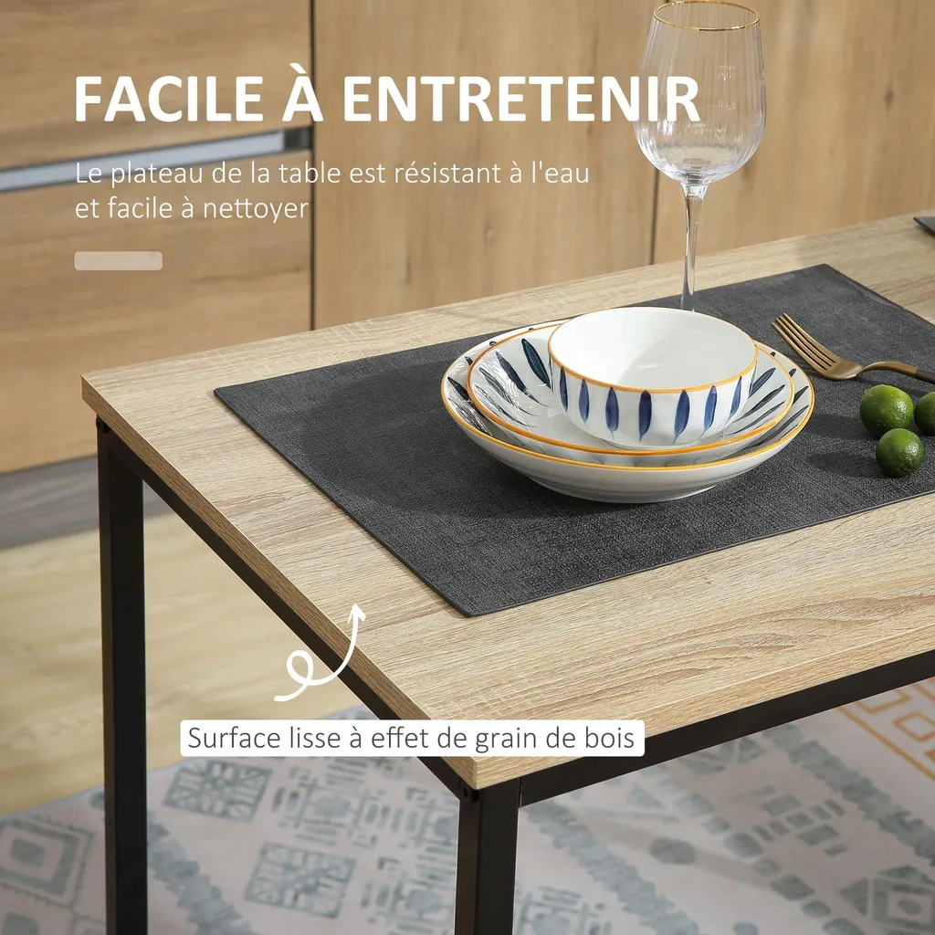 Ensemble Repas Petit Espace : Table et Chaises pour Studio et Cuisine - 4