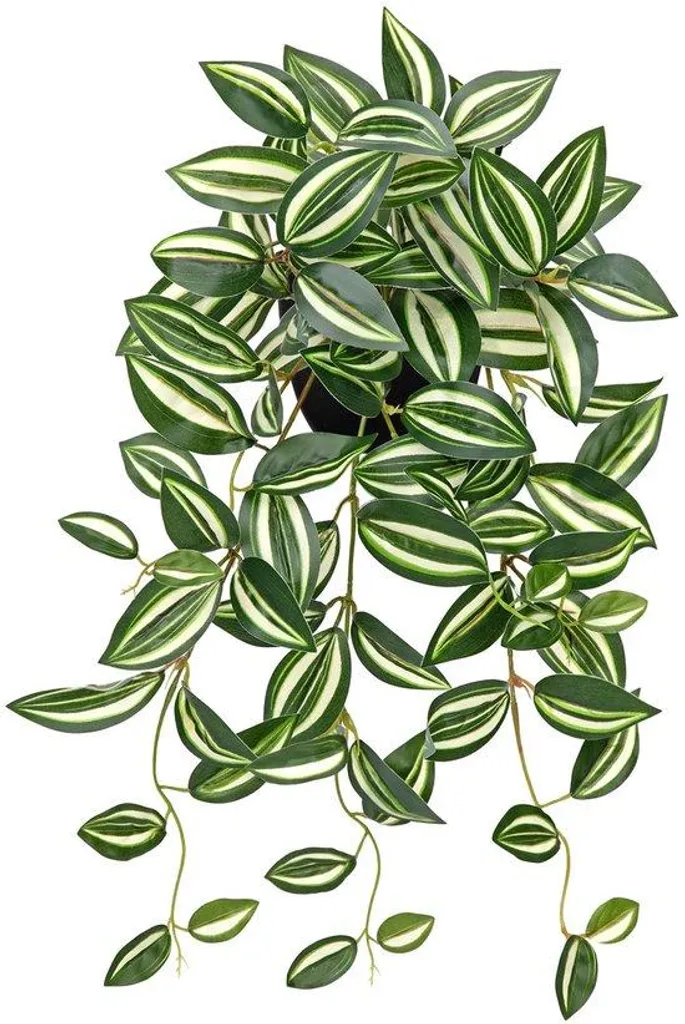 Décoration végétale suspendue 50 cm en feuillage souple vert clair