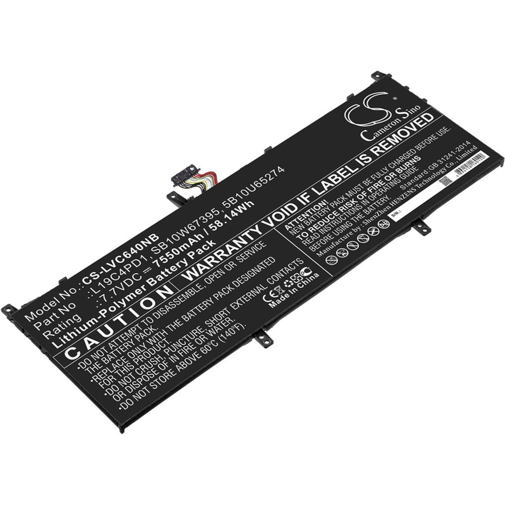Akku für Lenovo Yoga C640 13, Yoga C640 13IML, 7550 mAh, Produktbild 