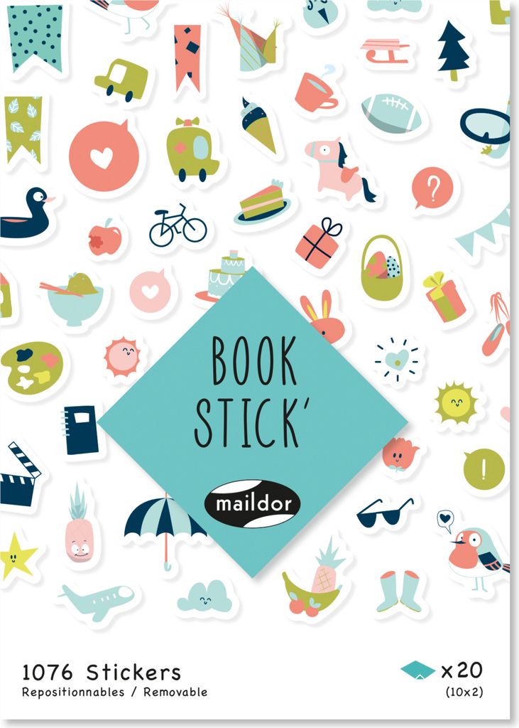 Maildor 5x Book Stick A6 Journal - Mehrfarbig AE195C