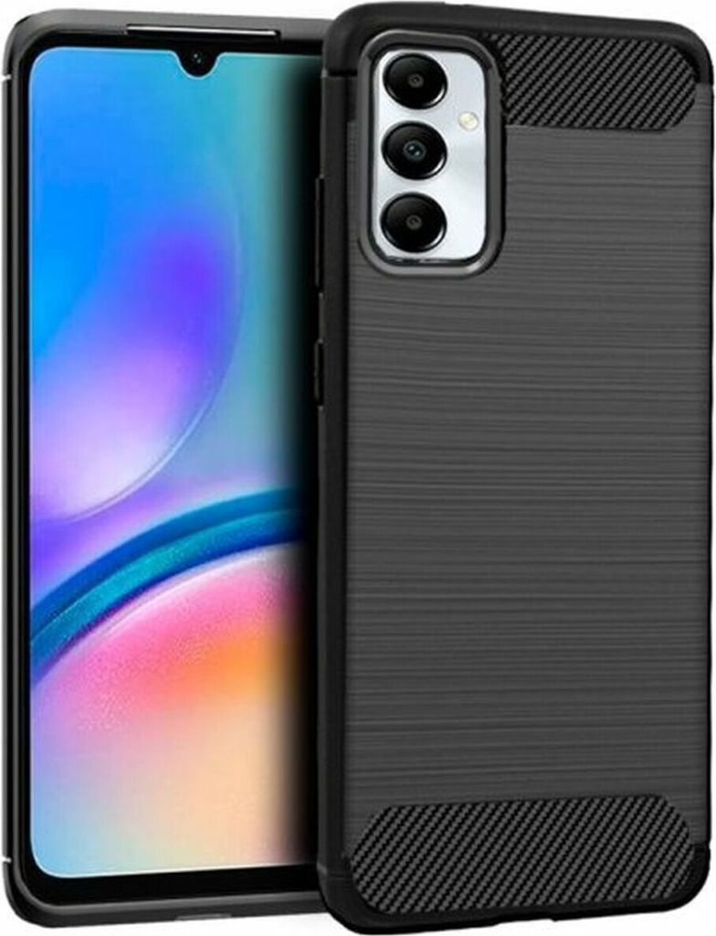 Hülle aus Silikon Forcell Carbon für Samsung Galaxy A05s Schwarz