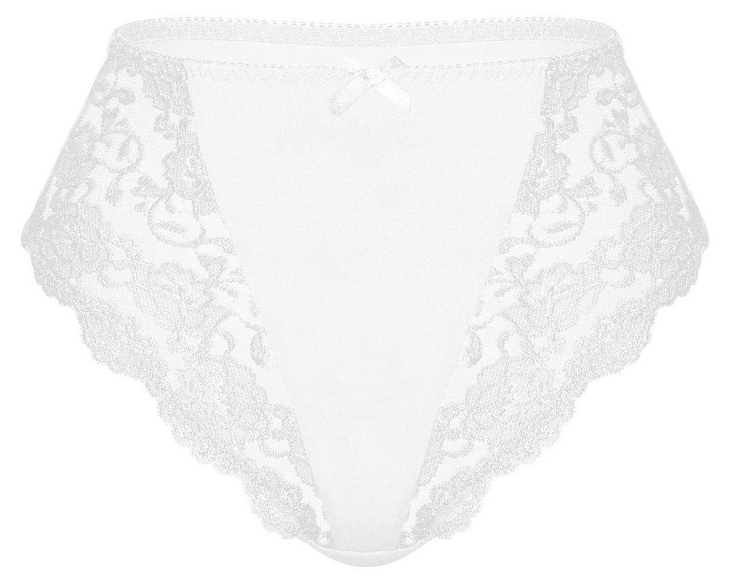 Sassa Damen korsetslip Bikinislip, weiss, 36 EU Produktbild 